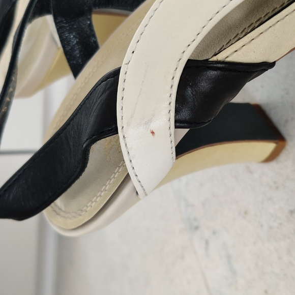 Vivienne Westwood Rare Vintage Sling Back Sandals Heel Shoe two and three tone - Picture 4 of 5